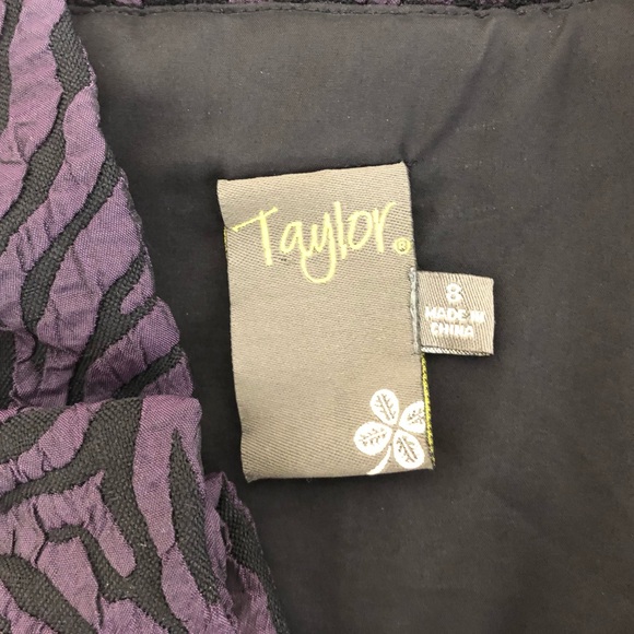 Black and Purple Animal Print Dress - Picture 4 of 8